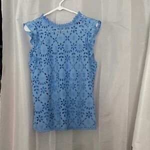 J Crew eyelet shirt size m